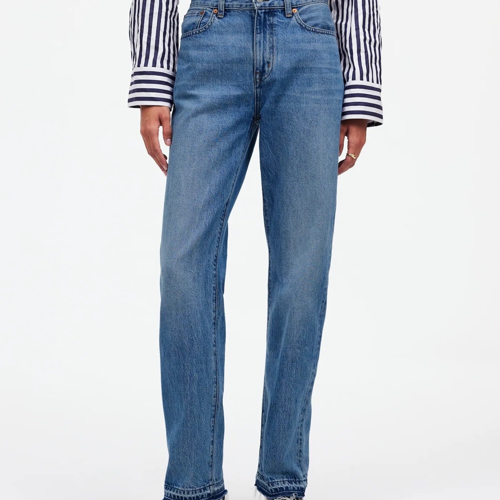 Madewell Women's Straight Leg Blue Jeans